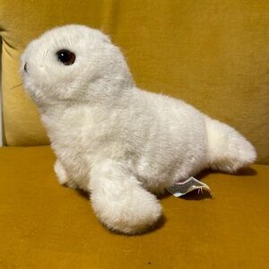 Gund white seal plush